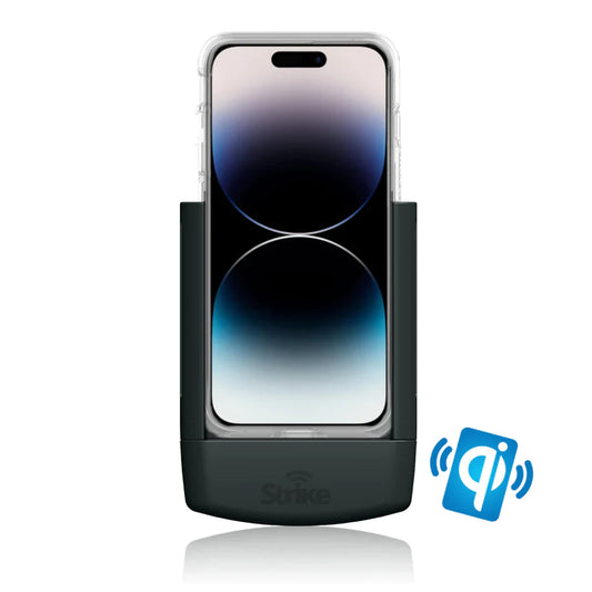 iPhone 14 Pro Max Wireless Charging Car Phone Holder with Strike Case (Hardwired Install)