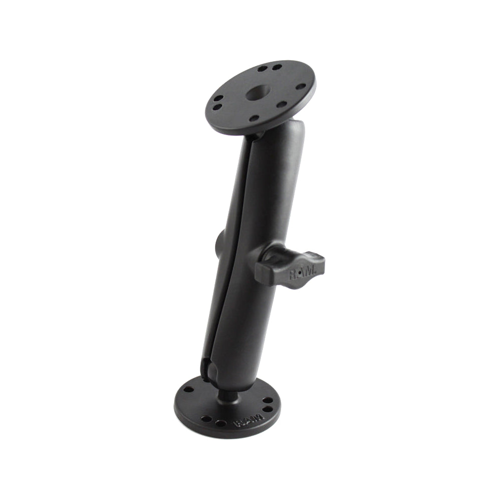 RAM® Universal Double Ball Mount with Two Round Plates - B Size Long