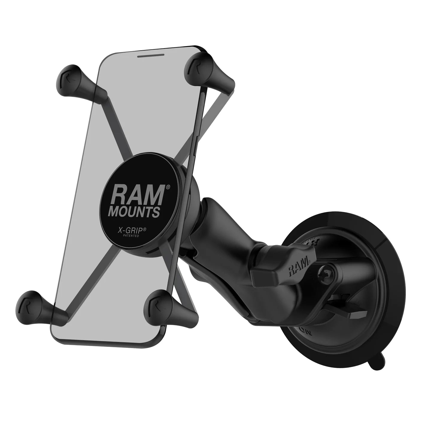 RAM Twist-Lock Suction Cup Mount with Universal X-Grip Phone/Phablet Cradle (RAM-B-166-UN10U)