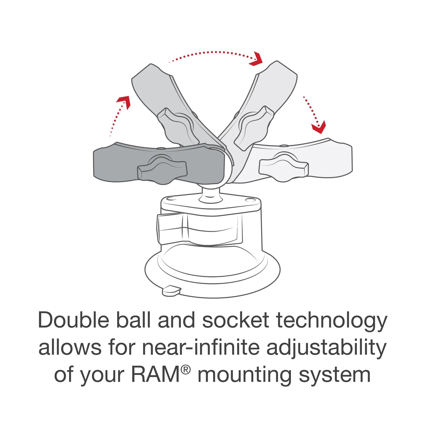 RAM Twist-Lock™ Suction Cup Mount with Universal RAM® X-Grip® Cell/iPhone Cradle (RAM-B-166-UN7U)