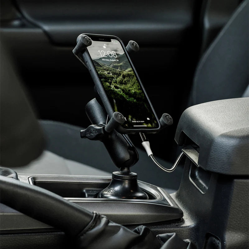 RAM® X-Grip® Phone Mount with RAM® Stubby™ Cup Holder Base (RAP-B-299-4-UN7U)