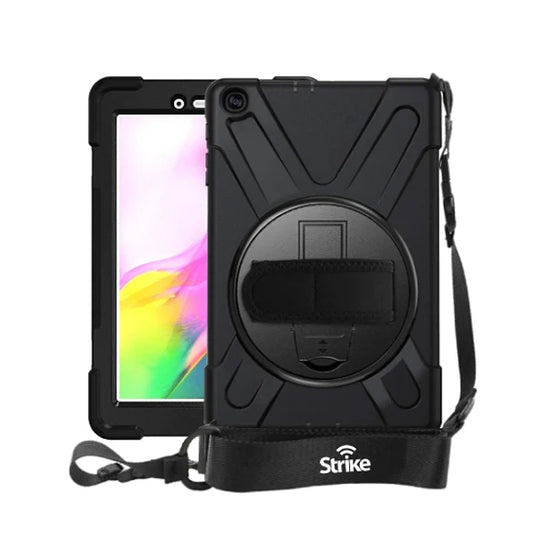 Strike Rugged Case with Hand Strap and Lanyard for Samsung Galaxy Tab A 8" (2019)