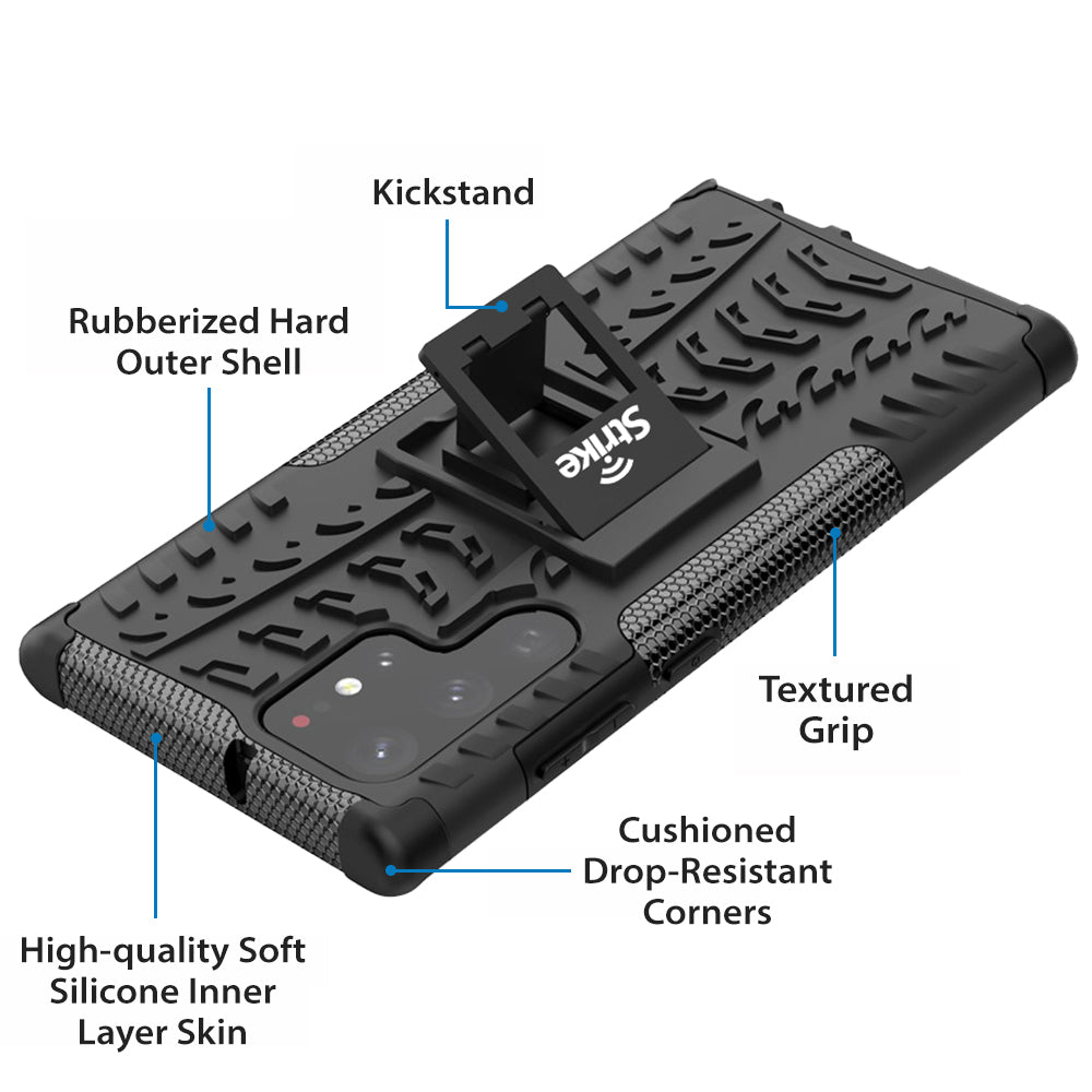 Strike Rugged Case for Samsung Galaxy S22 Ultra (Black)