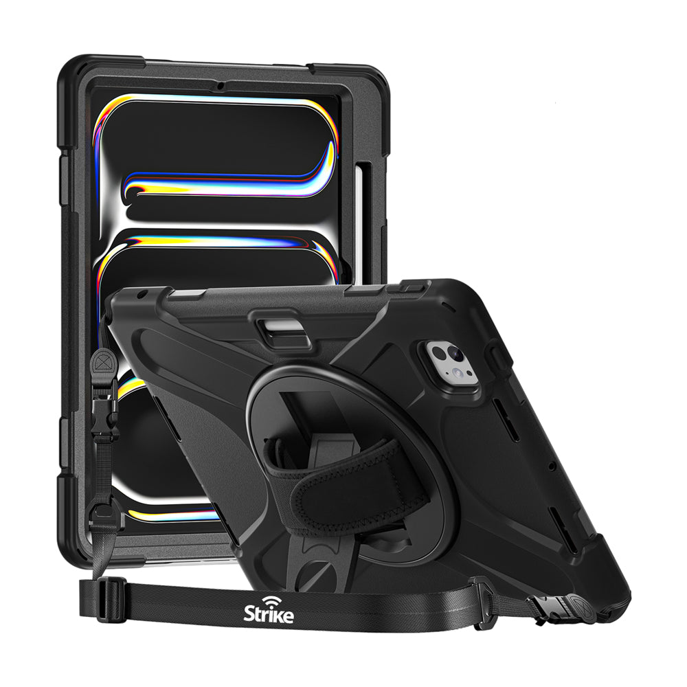 Apple iPad Pro 11 (2024) Heavy-Duty Case with Hand Strap Lanyard
