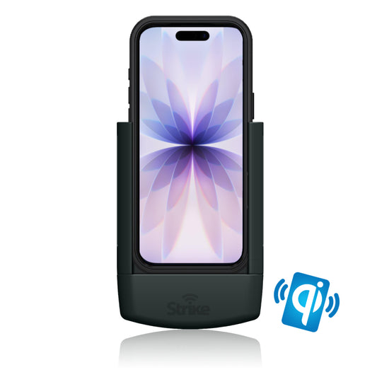 iPhone 17 Wireless Charging Car Phone Holder for Strike Rugged Case (Hardwired Install)