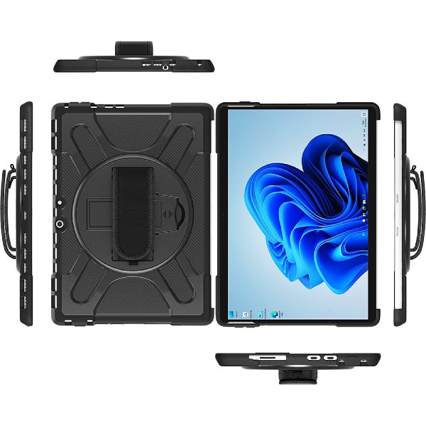 Strike Rugged Case with Hand Strap and Lanyard for Microsoft Surface Pro 9