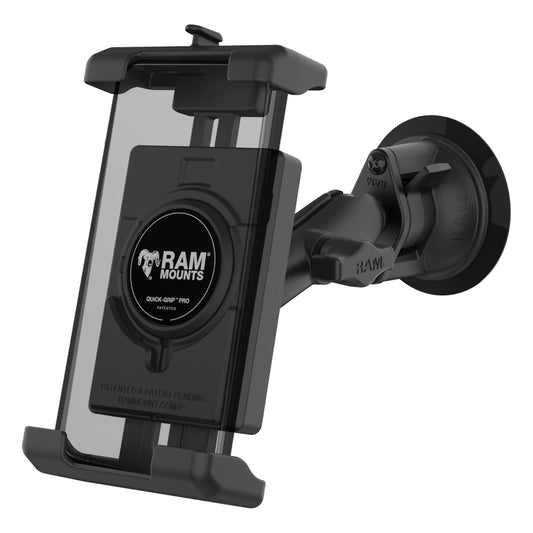RAM® Quick-Grip™ Pro XL Phone Mount with Twist-Lock™ Suction Cup (RAM-B-166-PD7U)