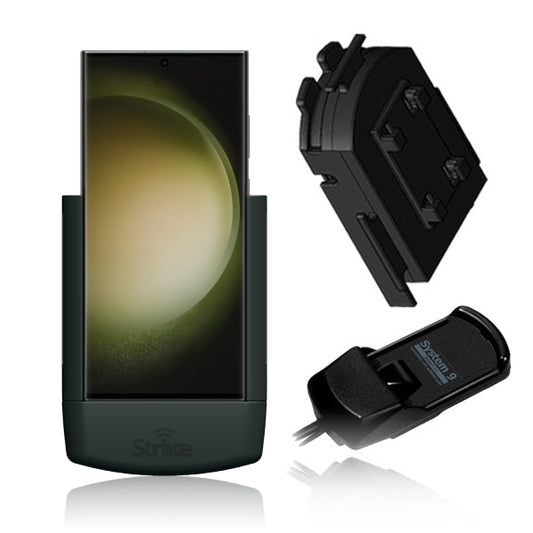 Samsung Galaxy S23 Ultra Solution for Bury System 9 with Strike Alpha Cradle & Adapter