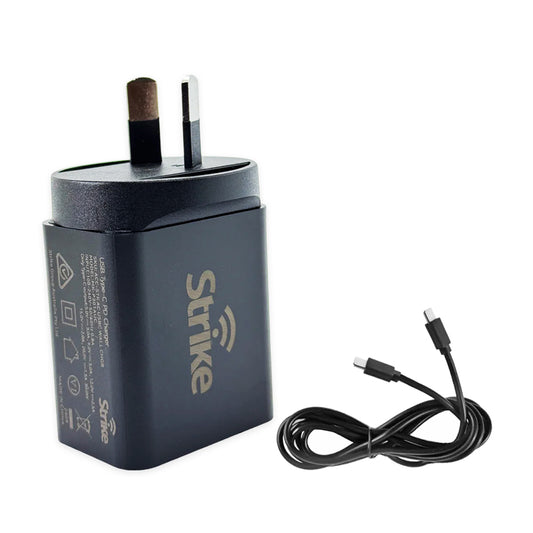 Strike 30W USB-C PD Fast Wall Charger & Cable Bundle