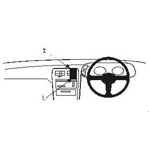 ClicOn No Holes Dash Mount for Nissan 300zx 90-96