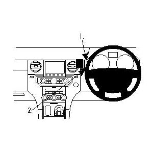 ClicOn No Holes Dash Mount for Land Rover Discovery 4 10-14