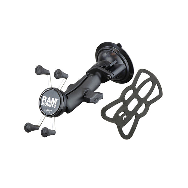 RAM Twist-Lock™ Suction Cup Mount with Universal RAM® X-Grip® Cell/iPhone Cradle (RAM-B-166-UN7U)