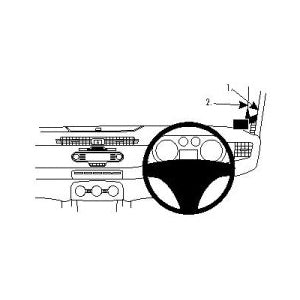 ClicOn No Holes Right Hand Dash Mount for Alfa Romeo Giulietta (10