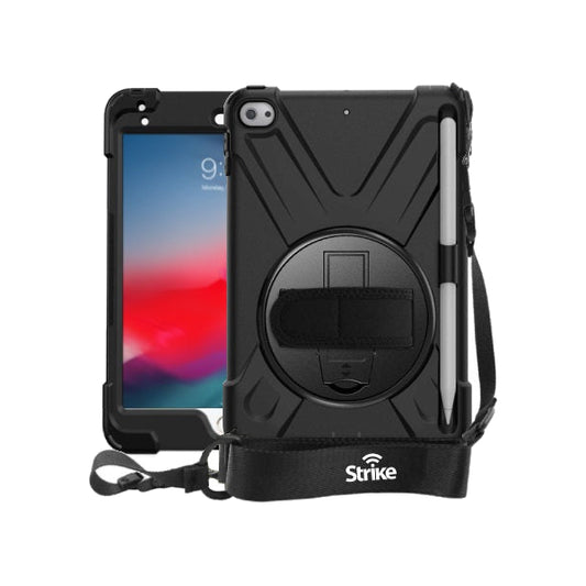 Strike Rugged Case with Hand Strap and Lanyard for Apple iPad Mini 4 & 5