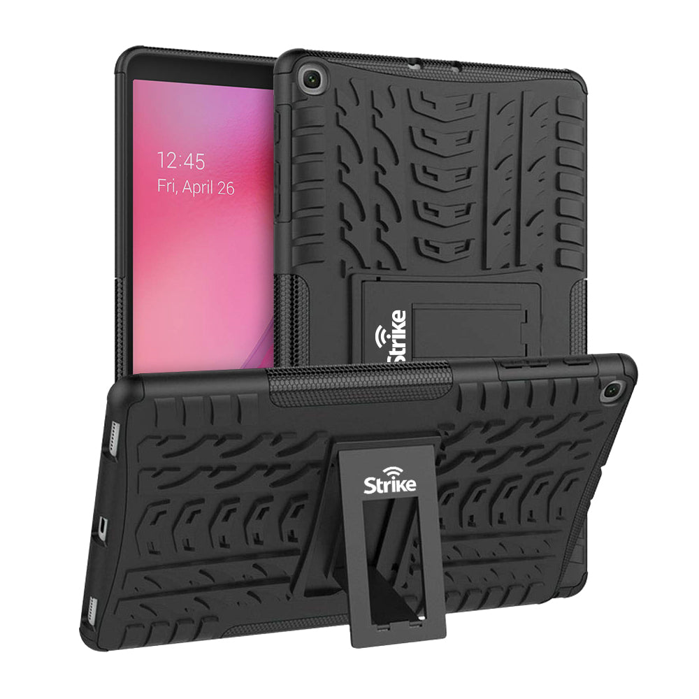 Strike Rugged Case with Tempered Glass Screen Protector for Samsung Galaxy Tab A 10.1'' (2019)