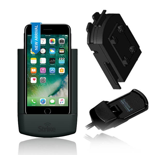 iPhone 7 & SE (2nd Gen) Solution for Bury System 9 with Strike Alpha Cradle & Adapter