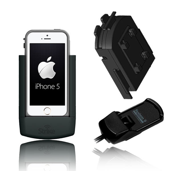 iPhone 5 Solution for Bury System 9 with Strike Alpha Cradle for LifeProof Case & Adapter
