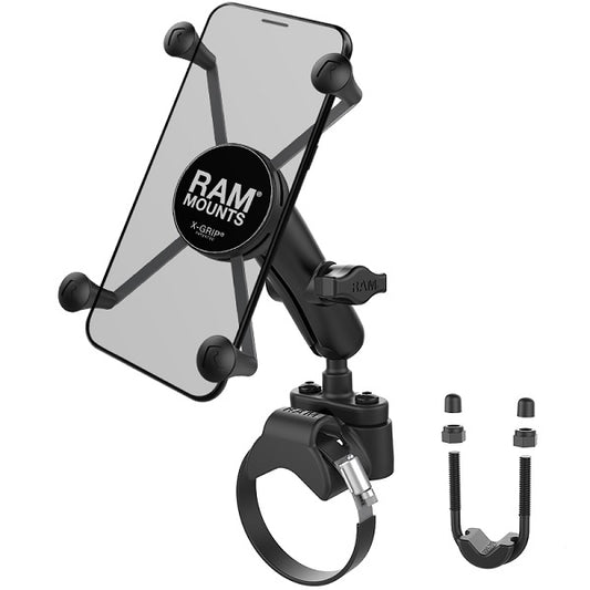 RAM® X-Grip® Large Phone Mount with ATV/UTV Rail Base (RAM-B-231-2-UN10)
