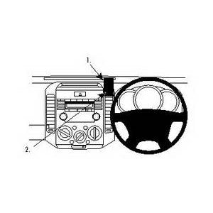 ClicOn No Holes Dash Mount for Mazda BT 50 07-12