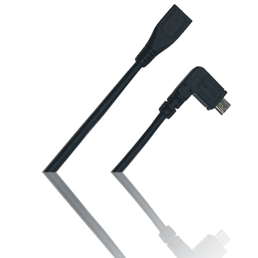 L Shape 30cm Micro USB Male to USB Female Cable