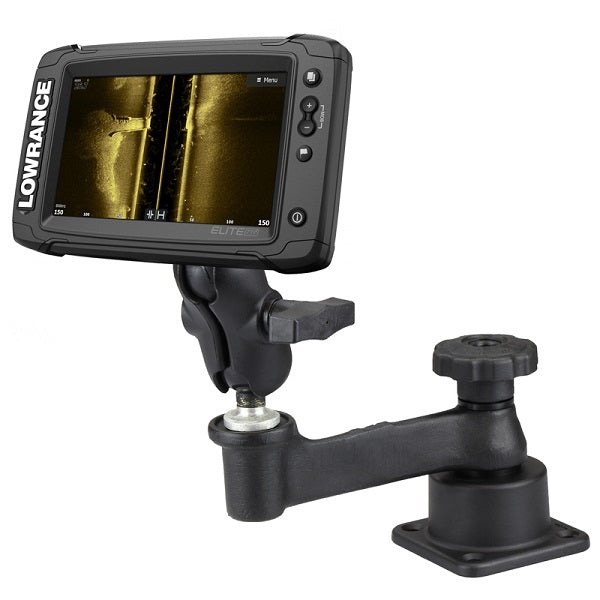 RAM Horizontal Swing Arm Mount for Lowrance Elite-5 Series Strike