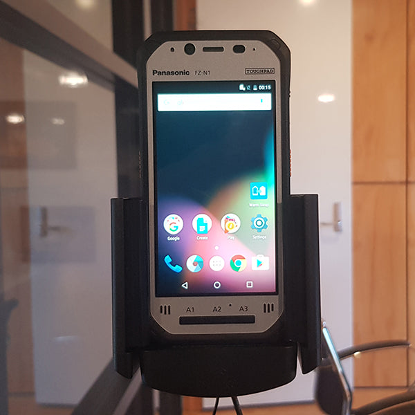 Panasonic Toughpad FZ-N1 Car Cradle for Extended Battery & Hand Strap