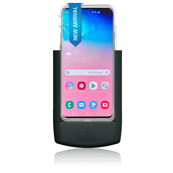 Samsung Galaxy S10 Plus Car Cradle with Strike case