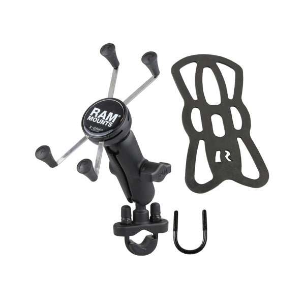 RAM Handlebar U-Bolt Mount with Universal RAM X-Grip Large Phone/Phablet Cradle (RAM-B-149Z-UN10U)