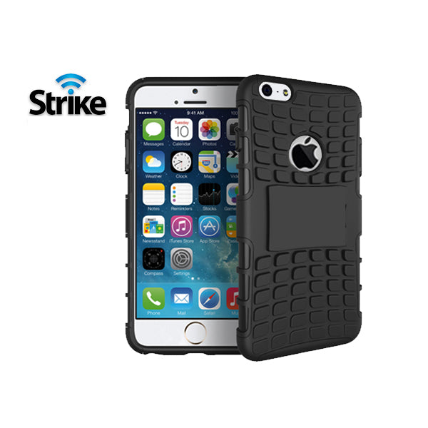 Strike Alpha Apple iPhone 6/6s Plus Car Cradle with Strike Rugged Case Bundle