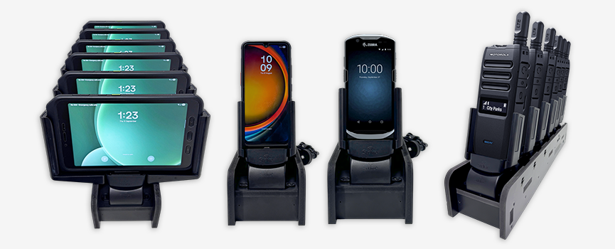 Enterprise Multi-Charging Dock Solutions for Rugged Samsung, Motorola and Zebra Devices