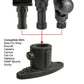 RAM® Universal Adapt-A-Post™ 2-Hole Drill-Down Base (RAP-AAPUDTU )