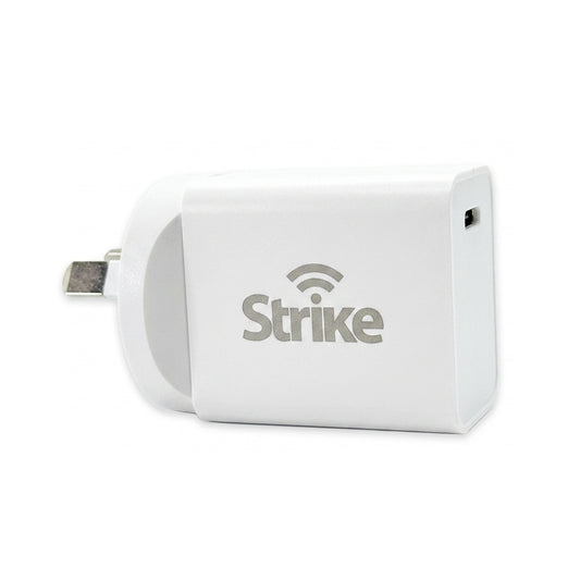 Strike 30W USB-C PD Fast Wall Charger (White)