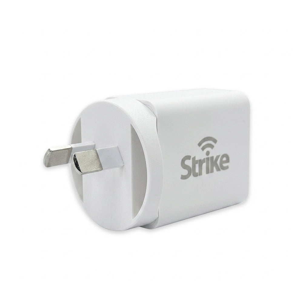 Strike 30W USB-C PD Fast Wall Charger (White)