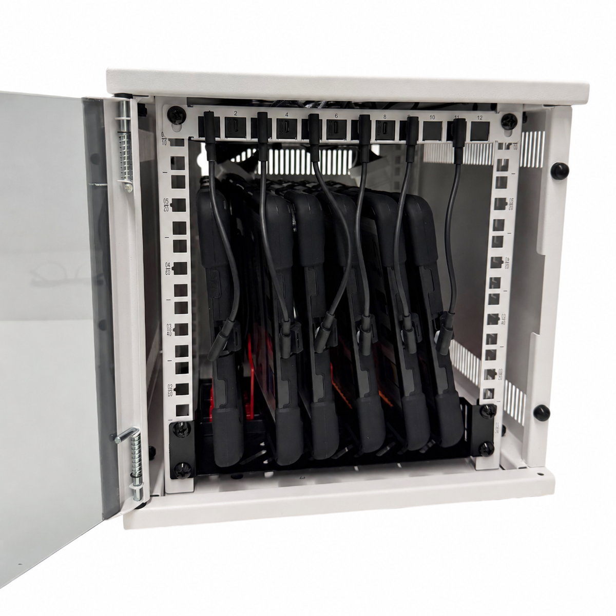 Strike Volt 6 Bay Lockable Tablet Charging Cabinet