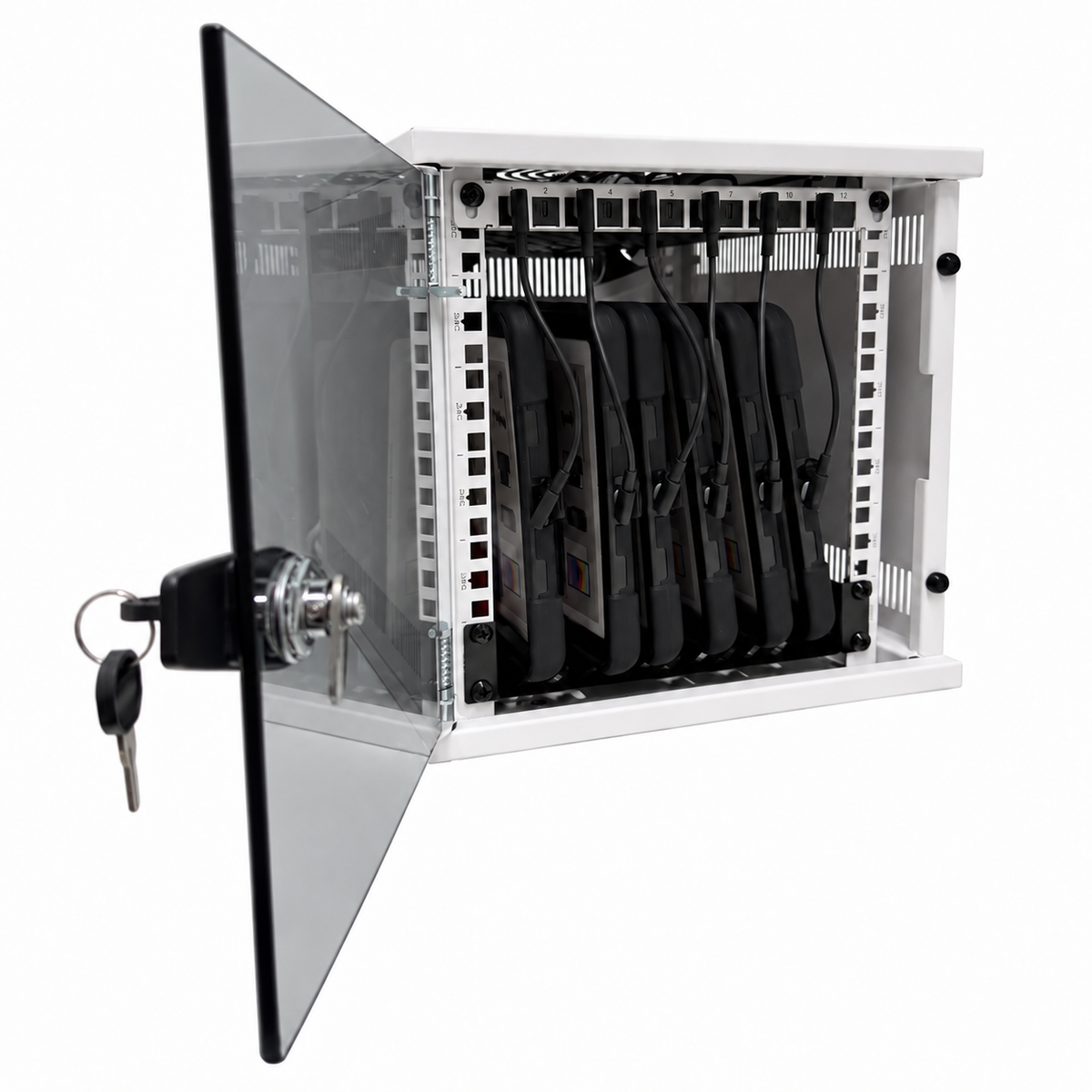 Strike Volt 6 Bay Lockable Tablet Charging Cabinet