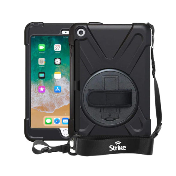 Apple iPad 9.7 (5th & 6th Gen) Rugged Case with Hand Strap and Lanyard