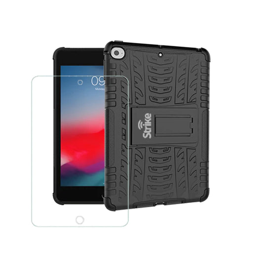 Apple iPad Mini 4/5 Strike Rugged Cases with Tempered Glass Screen