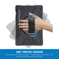 Strike Rugged Case with Hand Strap and Lanyard for Samsung Galaxy Tab S10 FE/S9 FE/S9/S8/S7