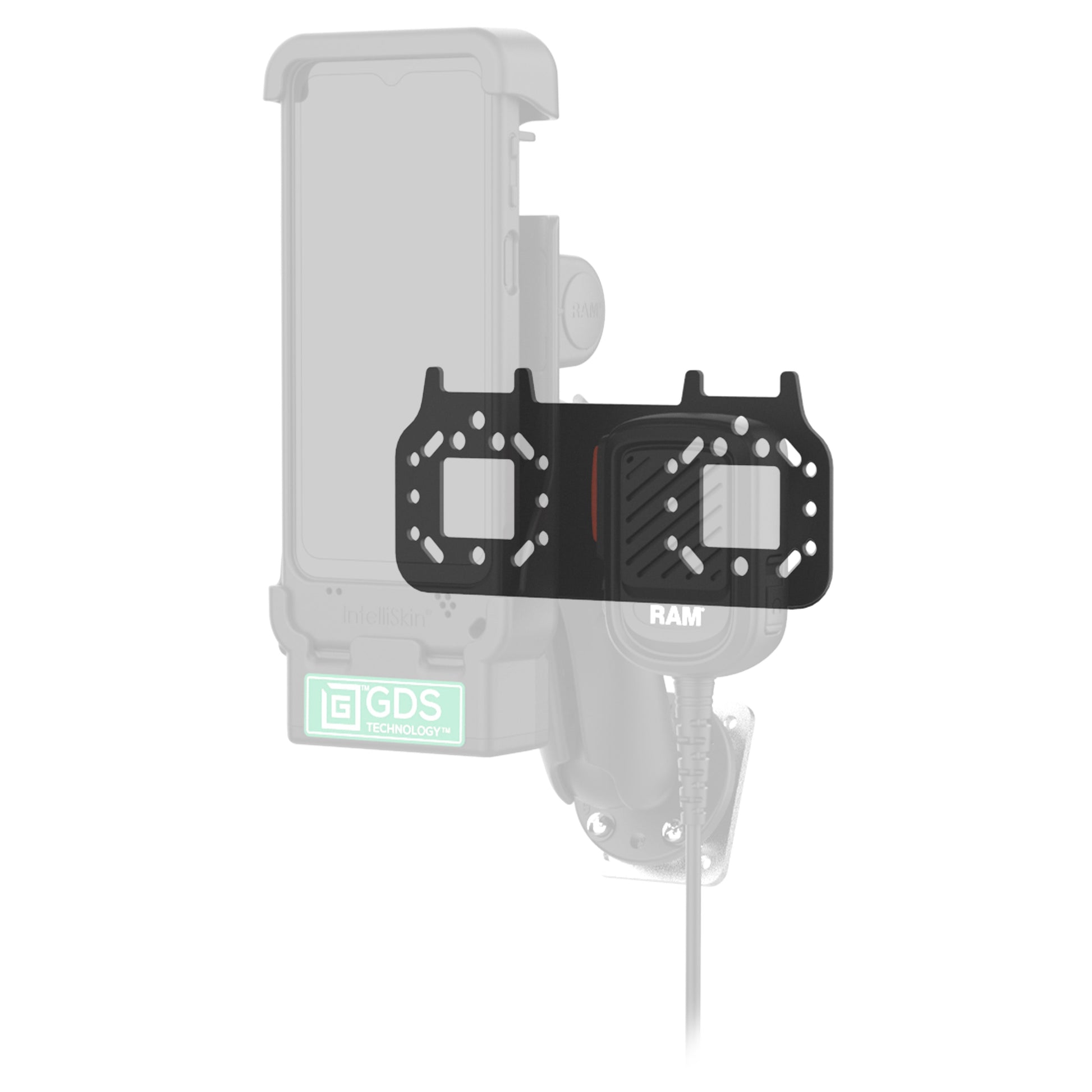 RAM® Short Bracket Adapter for PTT Remote Speaker Microphones (RAM-101-MIC4U)
