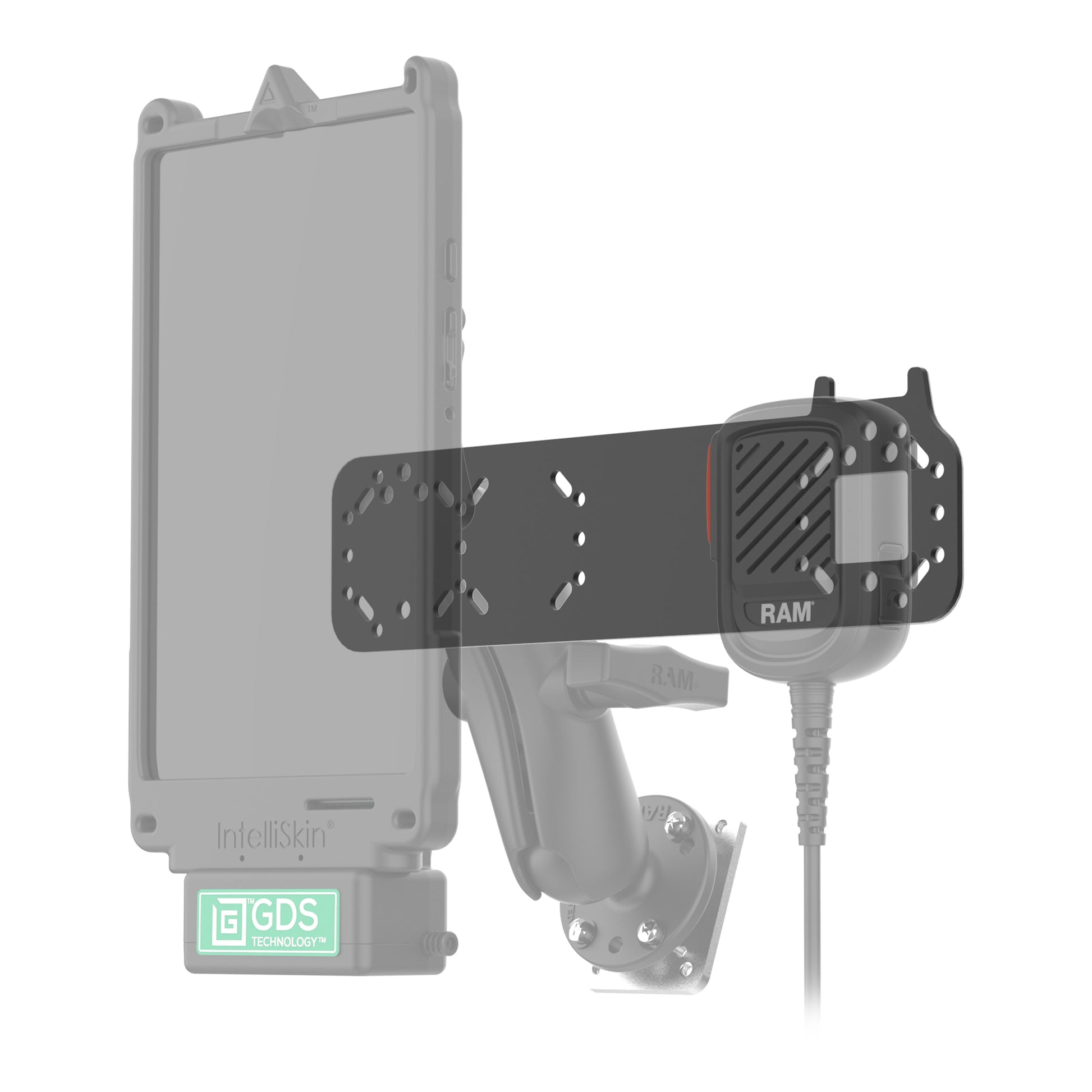 RAM® Standard Bracket Adapter for PTT Remote Speaker Microphones (RAM-101-MIC5U)
