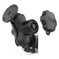 RAM® Locking Drill-Down Dashboard Mount with Backing Plate C Size Short (RAM-101L-B-225B2U)
