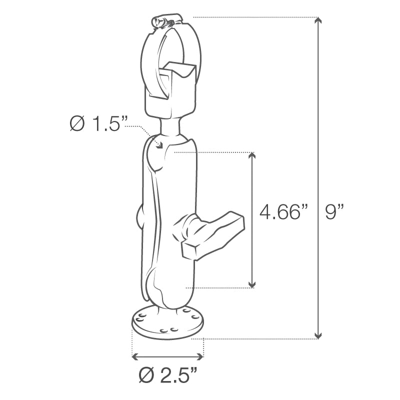 RAM Trolling Motor Stabilizer Mount (RAM-108U)