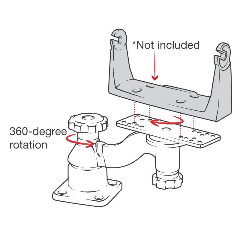 RAM Swing Arm with Rectangle Base & Horizontal Mount (RAM-109HU)