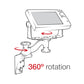 RAM Swing Arm with Rectangle Base & Vertical Mount (RAM-109VU)
