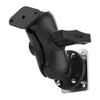 RAM® Dashboard Mount with Backing Plate & Diamond Plate - C Size Short (RAM-138-B-225B2U)