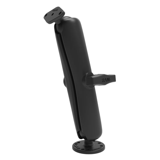 RAM® Double Ball Mount with Diamond Plate Adapter - Long (RAM-138U-D)