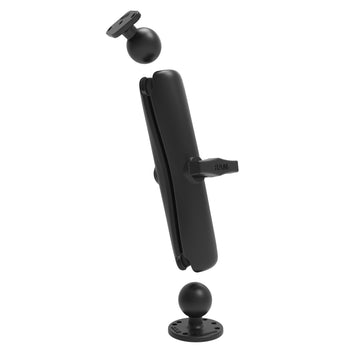 RAM® Double Ball Mount with Diamond Plate Adapter - Long (RAM-138U-D)