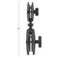 RAM® 11" Long C Size to B Size Double Socket Arm Extension (RAM-201-BC-201U)