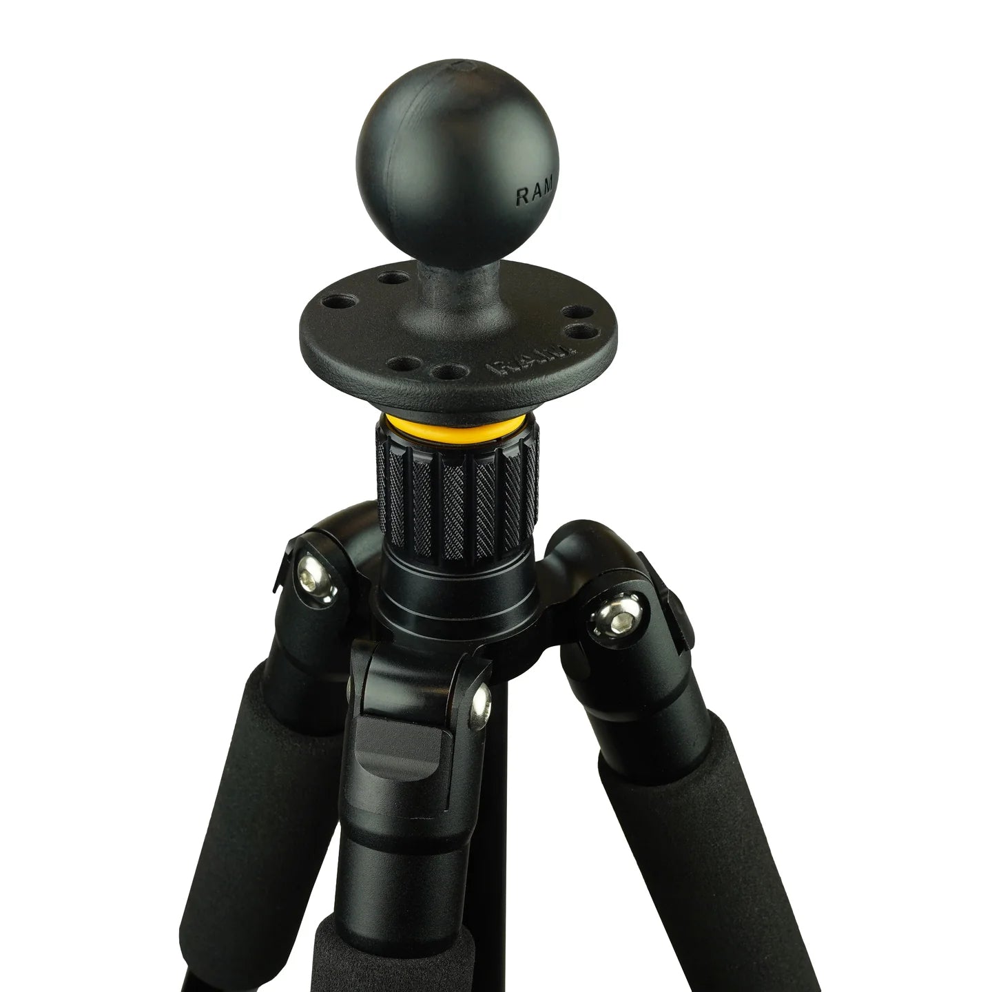 RAM 2.5" Round Base with 3/8"-16 Female Threaded Hol & 1.5" Ball (RAM-202CNSU)