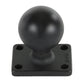 RAM® Ball Base with 1" x 1.5" 4-Hole Pattern - C Size (RAM-202U-152)
